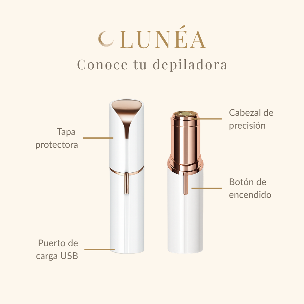Caricia LUNÉA | Depiladora Facial de precisión LUNÉA