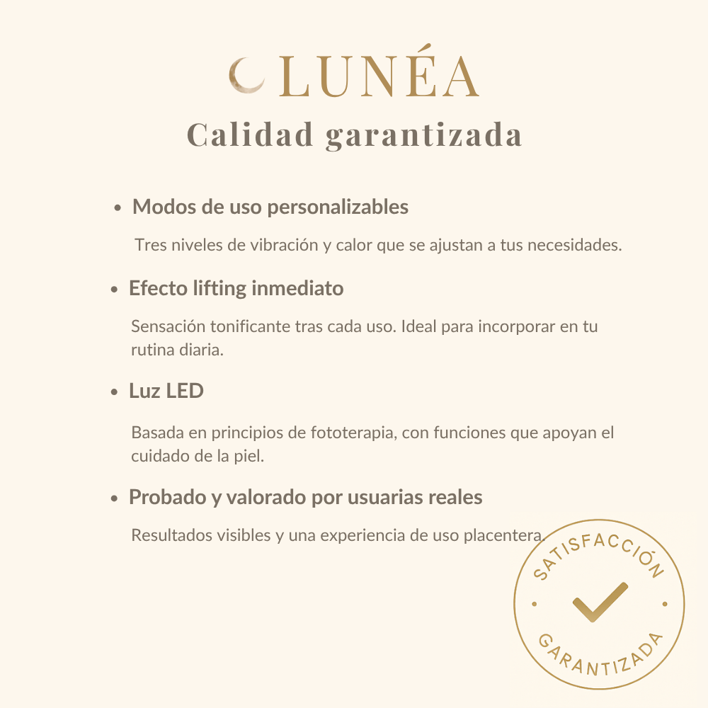 Térmico LUNÉA | Masajeador facial y de cuello LED